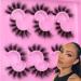 Mink Lashes Fluffy 18mm-6D Volume, Wispy Natural Look, 6 Pairs - Pleell 6D Volume Thick Long Fake Eyelashes - Buy Online on GoSupps.com