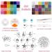 UOONY 35000pcs 2mm Glass Seed Beads & 250pcs Alphabet Letter Beads Kit for Jewelry Making | Bracelets DIY Set with Elastic Cord, Charms & Rings - Buy Online on GoSupps.com