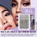 B&Q 280 PCS Cluster Lashes DIY Extension Kit with Bond & Seal Remover, Applicators - Kit-40D-D Curl 9-16mm - Buy Online on GoSupps.com