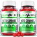 (2 Pack) Lean Valley Keto ACV Gummies Lean Valley Gummies with Apple Cider Vinegar Weight Shark Loss Tank ACV AVC Vegan Formula Vitamin B12 Vitamin B6 Beet Root Pomegranate Juice (120 Gummies)