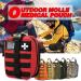 Tactical MOLLE Rip-Away EMT Medical First Aid Kit | 600D Waterproof Fabric | Outdoor Rescue Tools Package | Orange - Buy Online on GoSupps.com