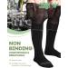 Buy Bamboo Viscose Walking Boot Socks (2 Pairs) - Lightweight Cast Sock Liners for Fracture Boots - Black - Buy Online on GoSupps.com