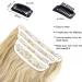 Blonde Hair Extensions Long Wavy 20inch 4pcs Clip in Synthetic Hair Extensions for Women Double Weft.(Ombre Ash Brown to Bleach Blonde) 8ah613# - Buy Online on GoSupps.com
