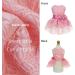 Fitwarm Fancy Dog Tulle Dress - Lightweight Mesh Summer Pet Outfit for Small Dogs Girl - Cat Apparel in Pink - Buy Online on GoSupps.com