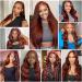 Reddish Brown #33 28 Inch Body Wave HD Lace Front Wig | 180% Density Brazilian Virgin Human Hair | Pre Plucked, Glueless & With Baby Hair | For Black Women - Buy Online on GoSupps.com