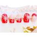 24pcs / set Faux Ongles De No l 3D Flocon De Neige Acrylique Faux Ongles Astuces Couverture Compl te Pink Red - Buy Online on GoSupps.com