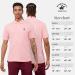 3 Pack Men's Short Sleeve Pique Polo Shirts (S-XL) - Coral Red, Denim, Grey - Golf Polos - Buy Online on GoSupps.com