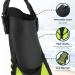 BPS Snorkel Fins - Adjustable Open Heel Swim Flippers for Diving & Snorkeling - Yellow S/M Size - Men Women - Buy Online on GoSupps.com