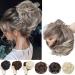 SEGO updo hair extensions updos hair tub dutt voluminous large-80g cheap naturally messy 6AH613 dark brown & blond bleaching