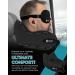 SNUGL Complete Travel Comfort Set - 100% Light-Blocking Eye Mask & Noise-Cancelling Earplugs - Includes Multi-Compartment Storage Case | 3 Ear Tip Sizes - Sleek Black Black - Travel Set - Buy Online on GoSupps.com