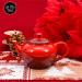 Poinsettia Christmas Tea Gift Basket by La Tea Dah | Gourmet Tea Sets for Tea Lovers | Black & Herbal Variety Pack | Premium Pyramid Sachets - Buy Online on GoSupps.com