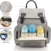 VS VOGSHOW Diaper Bag Backpack: Stylish & Durable Gray Maternity Nappy Bag - Buy Online on GoSupps.com