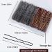 200 PCS U-Shaped Bobby Pins for Thick Hair - Brown & Black Styling Pins with Storage Box - Buy Online on GoSupps.com
