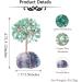 Green Aventurine Crystal Tree Reiki Healing Bonsai Money Tree on Fluorite Base - Feng Shui Crystal Gift for Home Decor | 4.7-5.1 inches - Buy Online on GoSupps.com