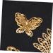 COHEALI 37pcs Bridal Headpiece Gold Butterfly Charm Metal Hollow 3d Charms Crafts Hollow Out Bride Beads - Buy Online on GoSupps.com