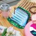 Portable Women's Binding-Storage Bags for Menstrual Cups & Pads | Football Pattern Green | Perfect for Teens - Buy Online on GoSupps.com