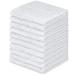 DecorRack 10 Pack 100% Cotton Wash Cloth Luxurious Soft 12 x 12 inch Ultra Absorbent Machine Washable Washcloths White (10 Pack) 10 Pack White
