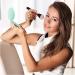 Giazee 1X/10X Magnifying Travel Makeup Mirror with LED Light - Green - Buy Online on GoSupps.com