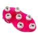 Body Massager with 7 Rollers | 2 Colors | Massage Gloves Adjustable | Acupuncture | 360 Degrees (Red)