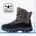 NORTIV 8 Men's Insulated Waterproof Snow Ski Boots 7.5 Black/Grey - Buy Online on GoSupps.com