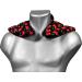 Neck Pillow with Stand-Up Collar | Cherry-Black Linseed Heat Pad - Comfort & Support for Travel - Buy Online on GoSupps.com