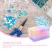 Exceart 4pcs Diamond Pearl Box - 28 Grids Gemstone Organizer for Diamond Painting Handicrafts & Bead Storage - Stackable Display Container - Buy Online on GoSupps.com