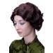 WIG ME UP A4002-33 Ladies Wig - 20s Swing Bob Wavy Wig in Mahogany Brown - 25 cm - Buy Online on GoSupps.com