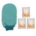 Qukaim Bath Salt Scrub Set Bath Salt Scrub Set with Exfoliating Mitten Detox Ginger Scrub Salts for Body Improvement Dispel Cold Moisture