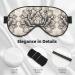 Lotus Flower Namaste Double-Sided Sleep Eye Mask | Soft Adjustable Blindfold for Light Blocking - Buy Online on GoSupps.com