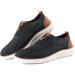 VILOCY Men's Mesh Dress Sneakers Oxfords Business Casual Shoes 7.5 Black - Stylish and Comfortable Business Shoes for Men - Buy Online on GoSupps.com