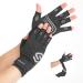Duerer arthritis compression gloves with straps ladies men for RSI carpal tunnel rheumatism tendonal inflammation hand pain hand support fingerless gloves for computer gray m