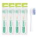 Gum Sonic Daily Replacement brush heads for GUM Sonic Daily Schalltzahnbrush / Sweet microfine bristles for gentle thorough cleaning every day / 4 x 2 pieces (white)
