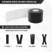 EVERLIT Pre-Cut Elastic Cotton Kinesiology Tape 20 Strips - Black - Buy Online on GoSupps.com