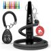 LIOLUX - dog whistle 80 mm with a clicker dog & 21 inch pipe band - adjustable standardized high frequency - dog whistle R tter R tter Refraction for the educational aid of dogs cats birds (black)