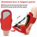 Adjustable Plantar Fasciitis Night Splint for Men & Women | Heel Pain Relief Brace with Support Plate | Achilles Tendonitis & Foot Drop Support | Black-Red - Buy Online on GoSupps.com
