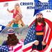 Mullet Wig USA Headband American Flag Style 4th of July Accessories - Blonde/Brown - Buy Online on GoSupps.com