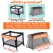 SnoozeShade Pack and Play Blackout Tent - Award-Winning Baby Travel Essential for Toddler Bed - Blocks 94% of Light - Breathable Cover for Safety and Comfort - Buy Online on GoSupps.com