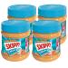 Skippy 4x 340g peanut butter "Creamy" |Peanut butter without palm oil |Extra smooth and from 91% peanuts |Without pieces |Delicious peanut butter with full and creamy taste