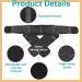 hllonn Sacroiliac Hip Belt for Women and Men That Alleviate Sciatic Pelvic Lower Back and Leg Pain Stabilize SI Joint | Trochanter Belt | Anti-Slip and Pilling-Resistant (Black Regular) - Buy Online on GoSupps.com