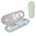Traveletui toothbrush electric for brown oral b/ oral-b pro/ Sonicare Electric Toothbrush with accessories storage portable hard shell travel etui (green)
