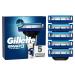 Gillette Mach3 Turbo razor blades for razors 5 replacement blades for wet razors men with 3-fold blade 5 turbo blades