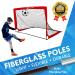 Set of 2 Portable Soccer Goals for Kids | Indoor Pop Up 4'x3' Toddler Soccer Nets with Training Equipment & Cones - Red - Buy Online on GoSupps.com