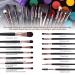 UCANBE Eyeshadow Palette & 15Pcs Makeup Brushes Set - 86 Pigmented Colors, Matte Shimmer Glitter Shadows, Highlighters, Contour, Blush, Powder Brush Beauty Kit - B + Black Brush - Buy Online on GoSupps.com
