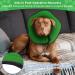 Bonthee Halskrause Dog Collar - Breathable & Adjustable Elizabethan Protective Collar for Post-Op Care Soft & Leak Protection - Prevents Licking Wounds - Green - Buy Online on GoSupps.com