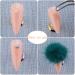 FEQO 24 Pieces 3D Detachable Nail Pom Pom Fluffy Balls - Light Color | Faux Fur Pom Charm for Nail Art Design and Decoration - Buy Online on GoSupps.com