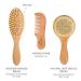 Natemia Wooden Baby Hair Brush Set for Newborns & Toddlers - Natural Soft Bristles - Ideal for Cradle Cap - Perfect Baby Registry Gift Set of 3 - Buy Online on GoSupps.com