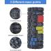 High-Density 3D Texture Fascia Roll for Yoga & Muscle Massage Foam Scooter for Gymnastics Relieve Muscle Tension & Enhance Connective Tissue Health - Buy Online on GoSupps.com