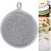Stainless Scourer Scourers - Wire Dish Scrubber - Wire Sponge Scrubber | Steel Sponge Pad - Wire Cleaning Scourers - Double-Sided Silver Wire Sponge Wipe for Plates Cookers Pots - Buy Online on GoSupps.com