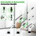 Electric Spin Scrubber Cordless Cleaning Brush with 9 Replaceable Brush Heads 1.5H Working Time 2 Speed 2024 New Shower Scrubber with Extension Handle for Tub Tile Floor Car White - Buy Online on GoSupps.com