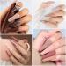 Yueshop 10PCS Gel Nail Polish Set - Beige Glitter Nude Pink White Purple Brown Series | Soak Off UV Varnish for Women - Manicure Beauty Gift - Buy Online on GoSupps.com